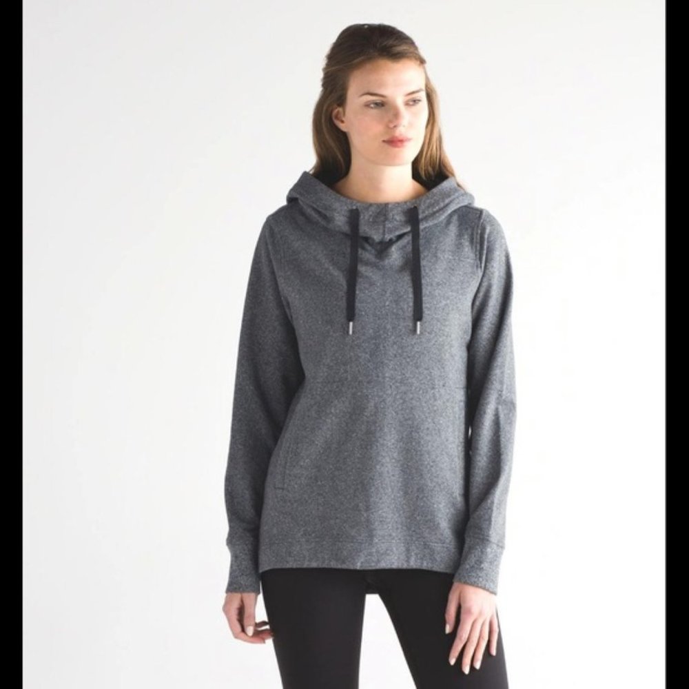 lululemon Grey High Neck Hoodie